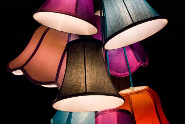 Lampskärmar i olika färger