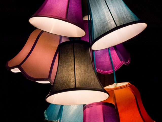 Lampskärmar i olika färger